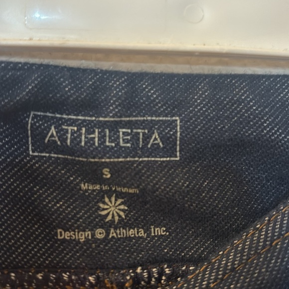 Athleta faux denim cropped leggings size small - Picture 2 of 5